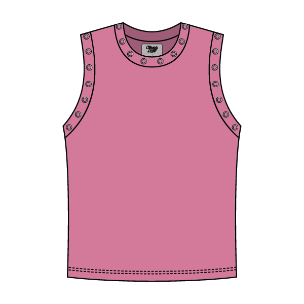 High Neck Rib Grommet Tank