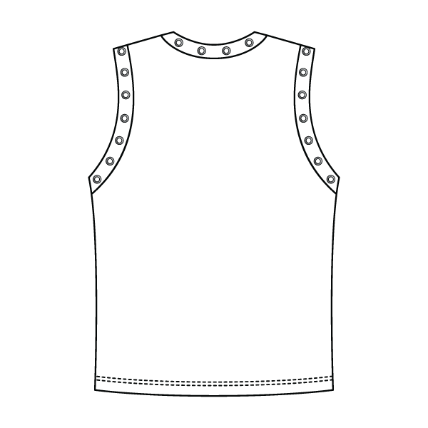 High Neck Rib Grommet Tank