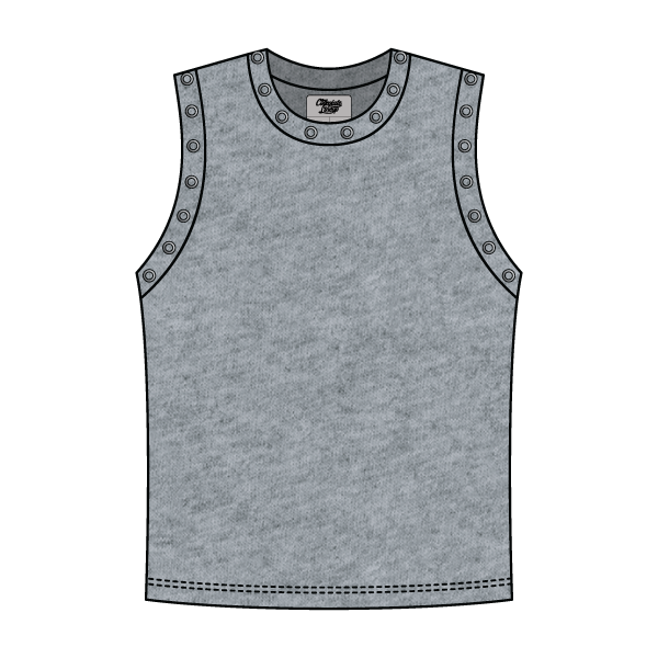 High Neck Rib Grommet Tank