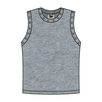 High Neck Rib Grommet Tank