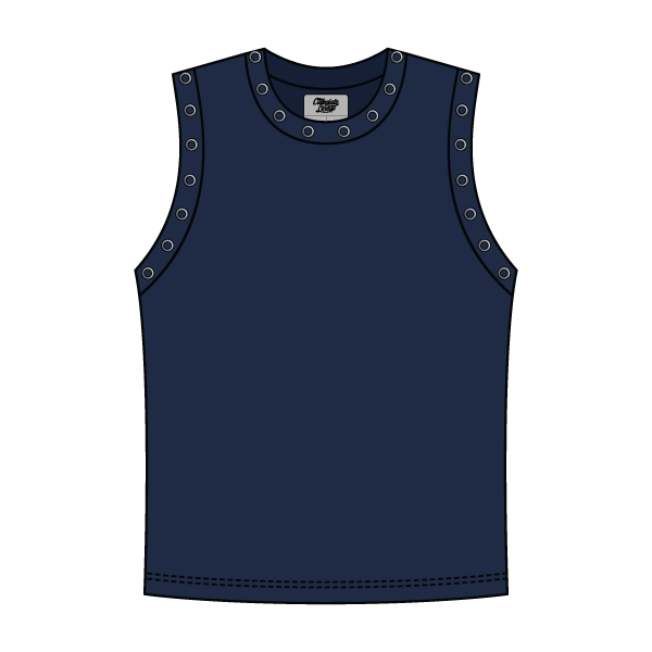 High Neck Rib Grommet Tank