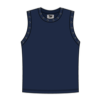 High Neck Rib Grommet Tank