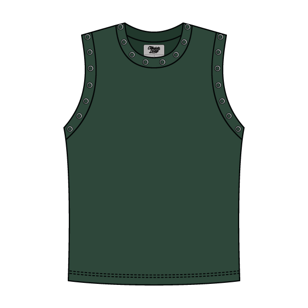 High Neck Rib Grommet Tank