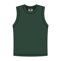High Neck Rib Grommet Tank