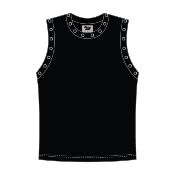 High Neck Rib Grommet Tank