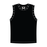 High Neck Rib Grommet Tank