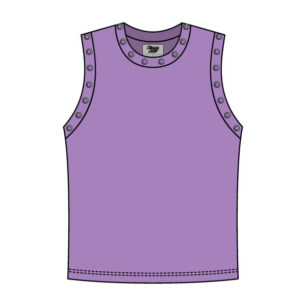 High Neck Rib Grommet Tank
