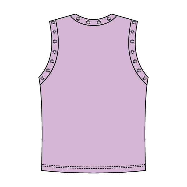High Neck Rib Grommet Tank