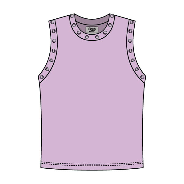High Neck Rib Grommet Tank