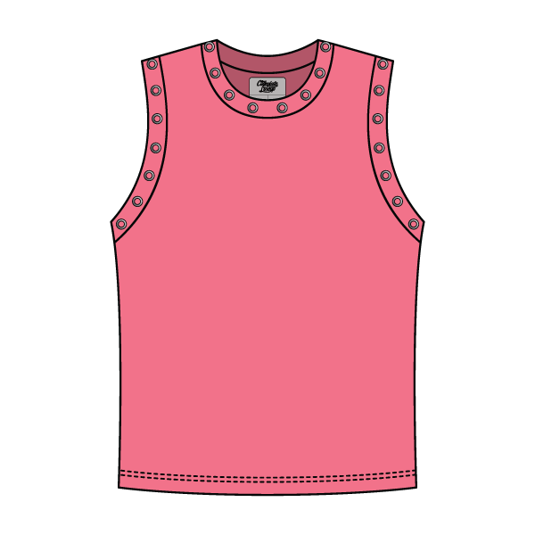 High Neck Rib Grommet Tank