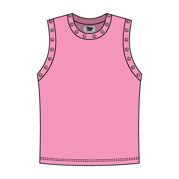High Neck Rib Grommet Tank