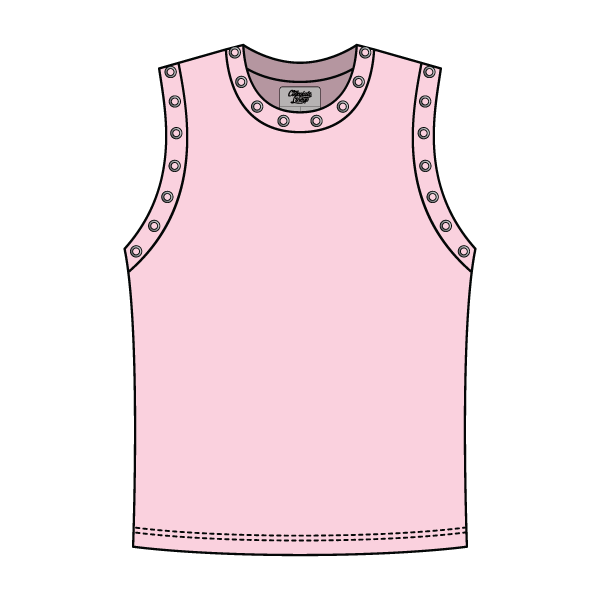 High Neck Rib Grommet Tank
