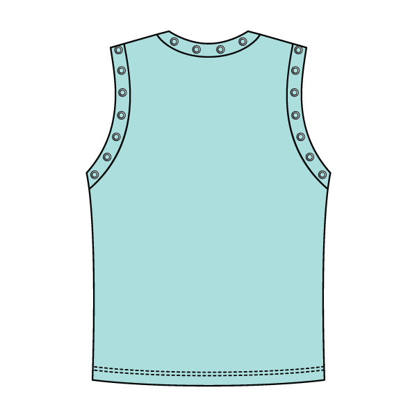 High Neck Rib Grommet Tank
