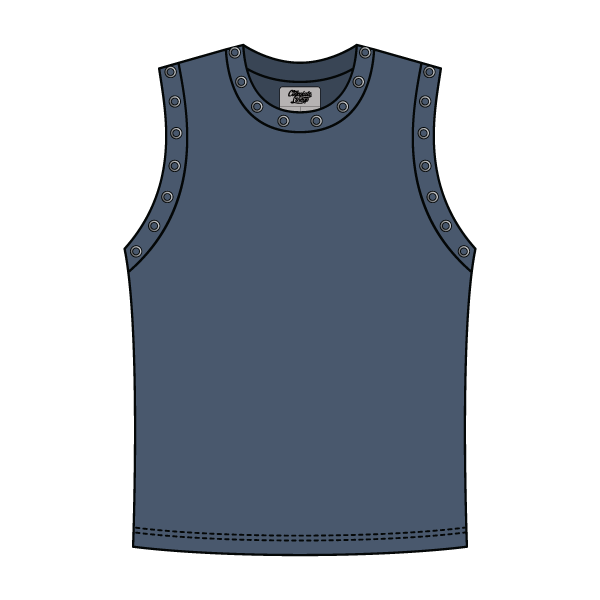High Neck Rib Grommet Tank