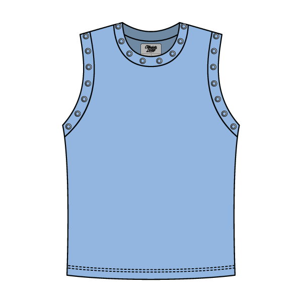 High Neck Rib Grommet Tank