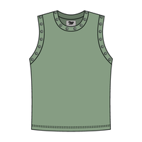High Neck Rib Grommet Tank