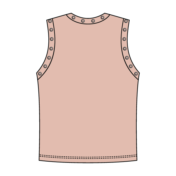 High Neck Rib Grommet Tank