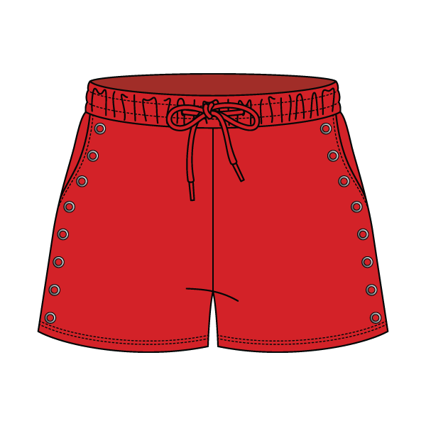 Women’s Fleece Grommet Shorts