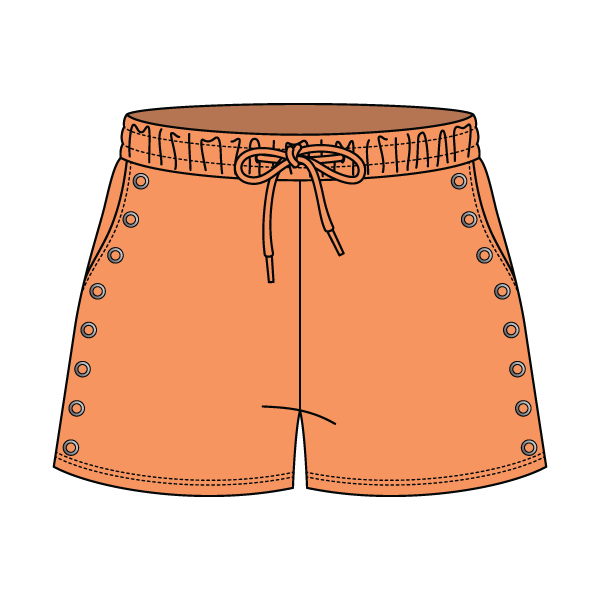 Women’s Fleece Grommet Shorts