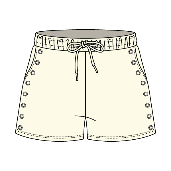 Women’s Fleece Grommet Shorts