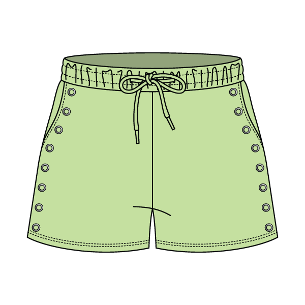 Women’s Fleece Grommet Shorts