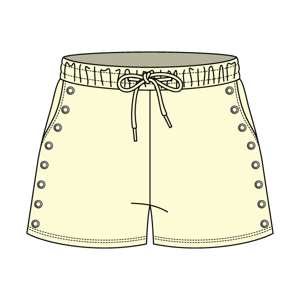 Women’s Fleece Grommet Shorts