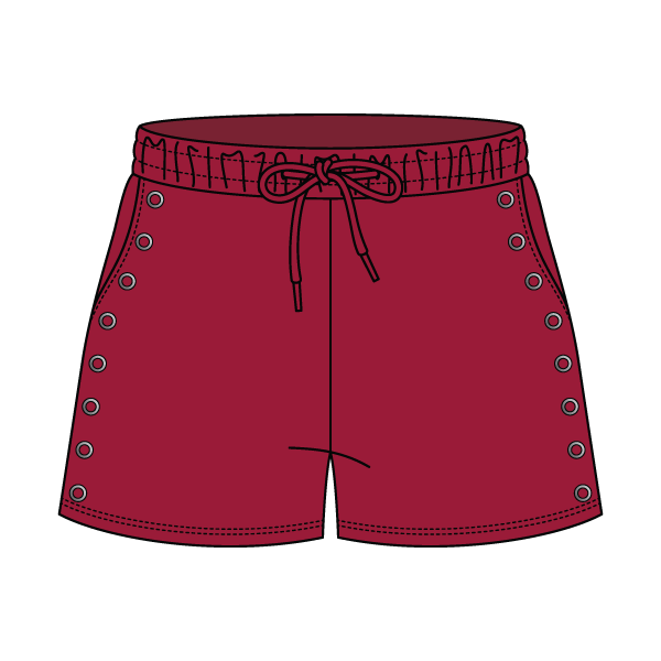 Women’s Fleece Grommet Shorts