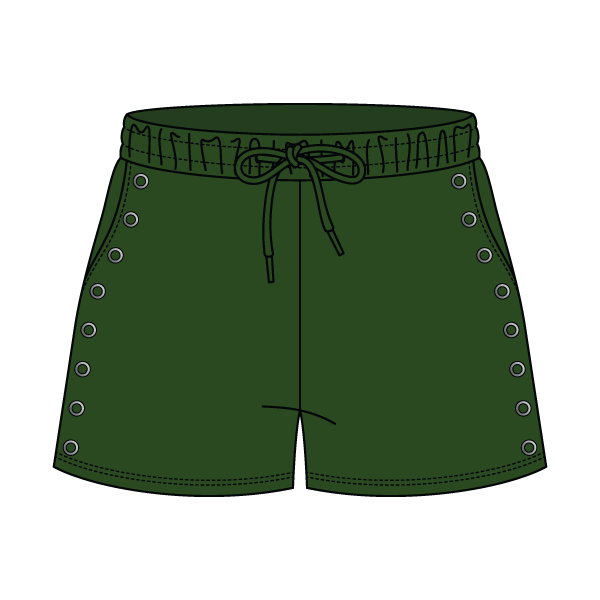 Women’s Fleece Grommet Shorts