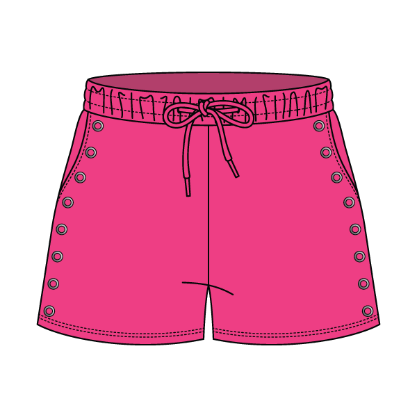 Women’s Fleece Grommet Shorts
