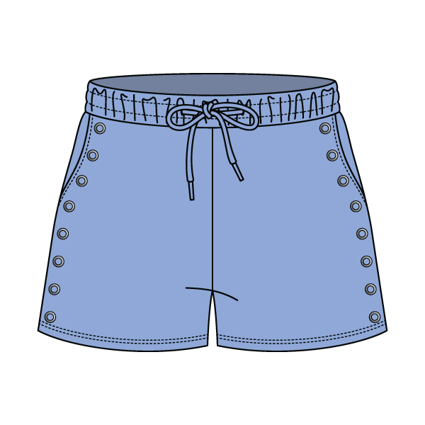 Women’s Fleece Grommet Shorts