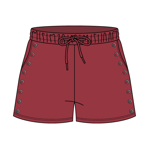 Women’s Fleece Grommet Shorts