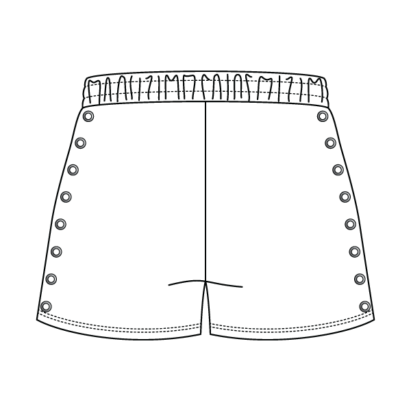 Women’s Fleece Grommet Shorts