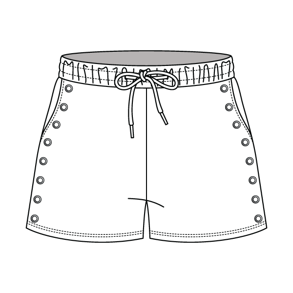 Women’s Fleece Grommet Shorts