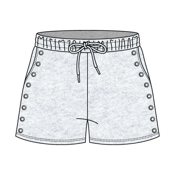 Women’s Fleece Grommet Shorts