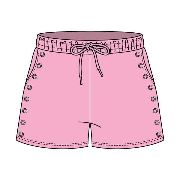 Women’s Fleece Grommet Shorts