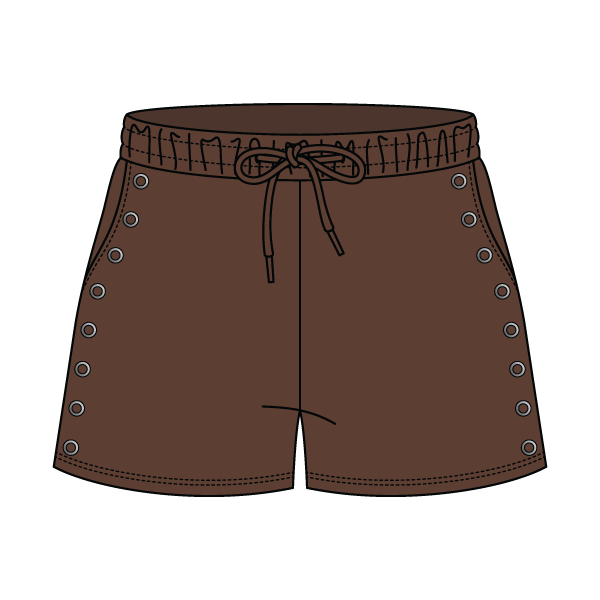 Women’s Fleece Grommet Shorts