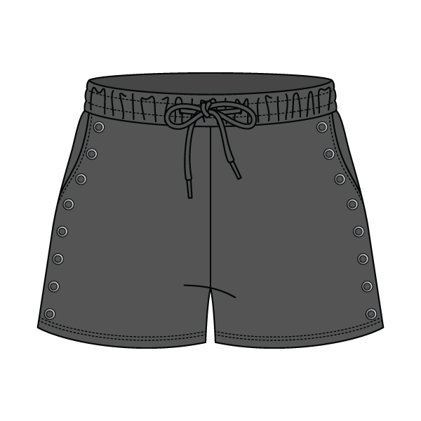 Women’s Fleece Grommet Shorts
