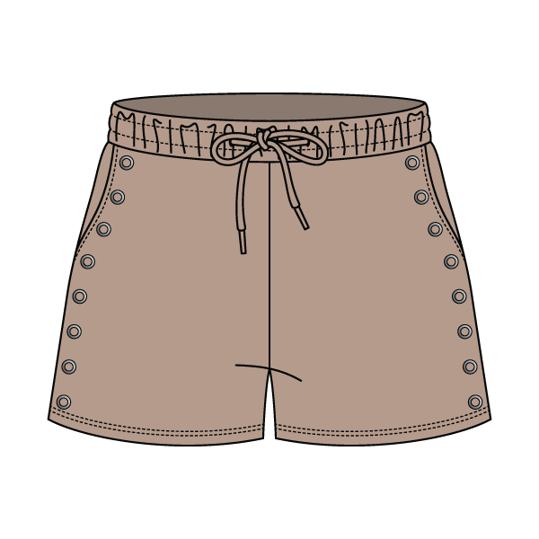 Women’s Fleece Grommet Shorts