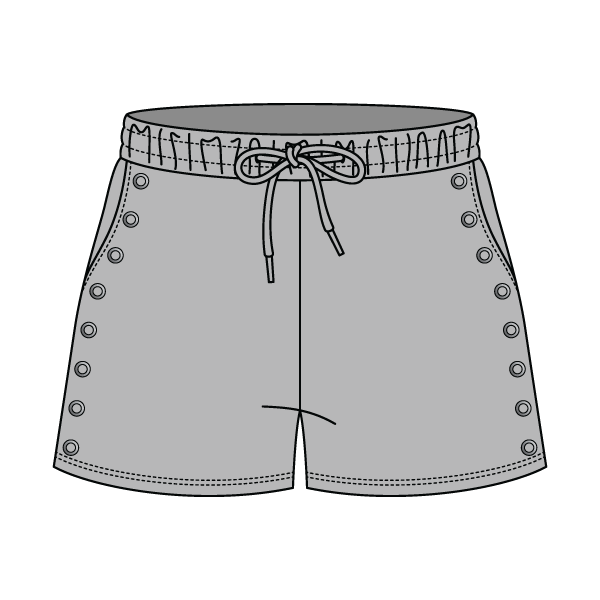 Women’s Fleece Grommet Shorts