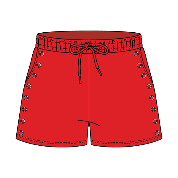Women’s Fleece Grommet Shorts