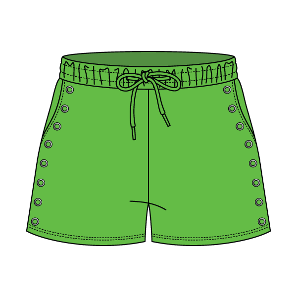 Women’s Fleece Grommet Shorts