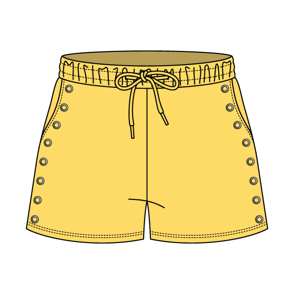 Women’s Fleece Grommet Shorts