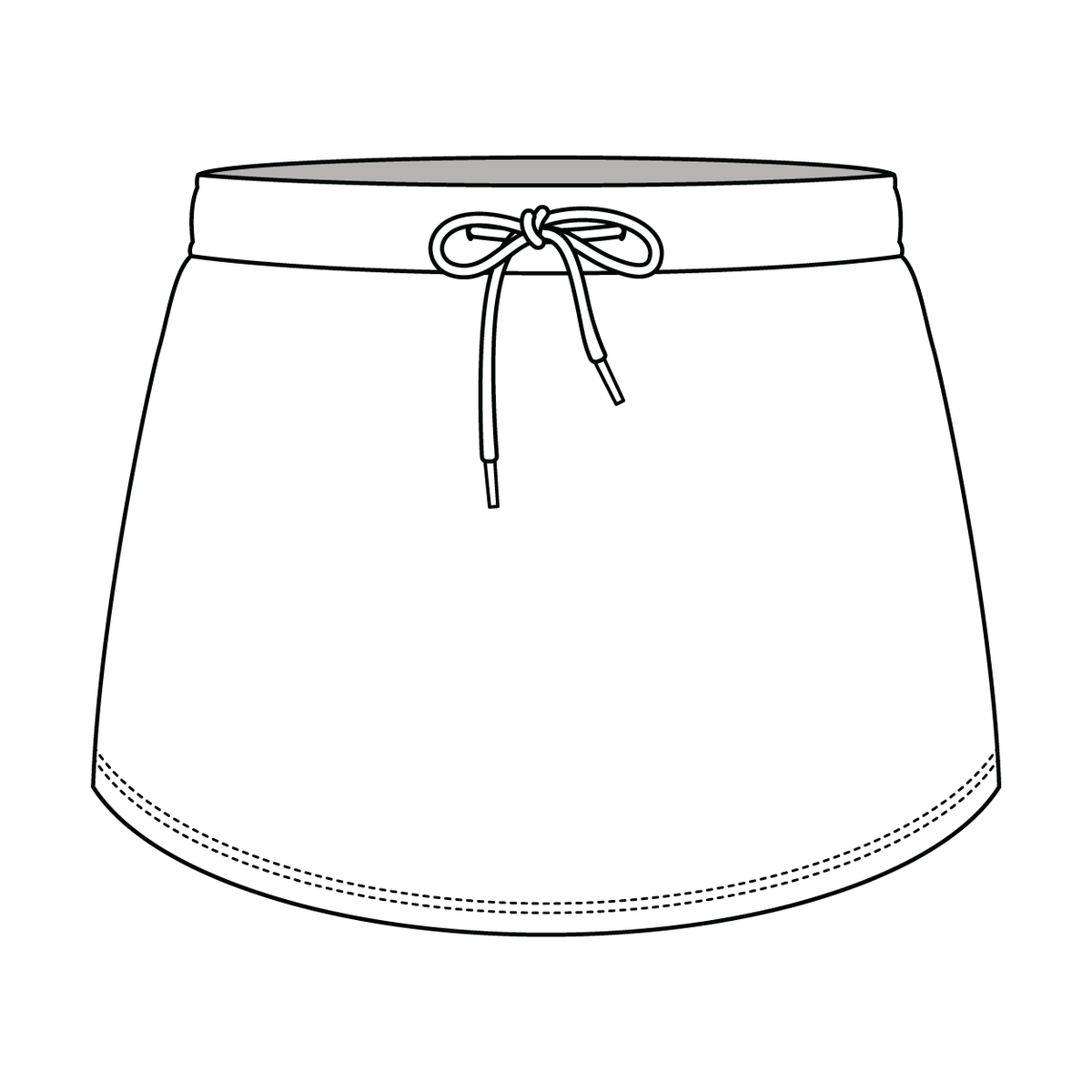 Women’s Classic French Terry Mini Skirt