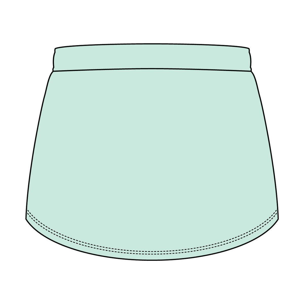 Women’s Classic French Terry Mini Skirt