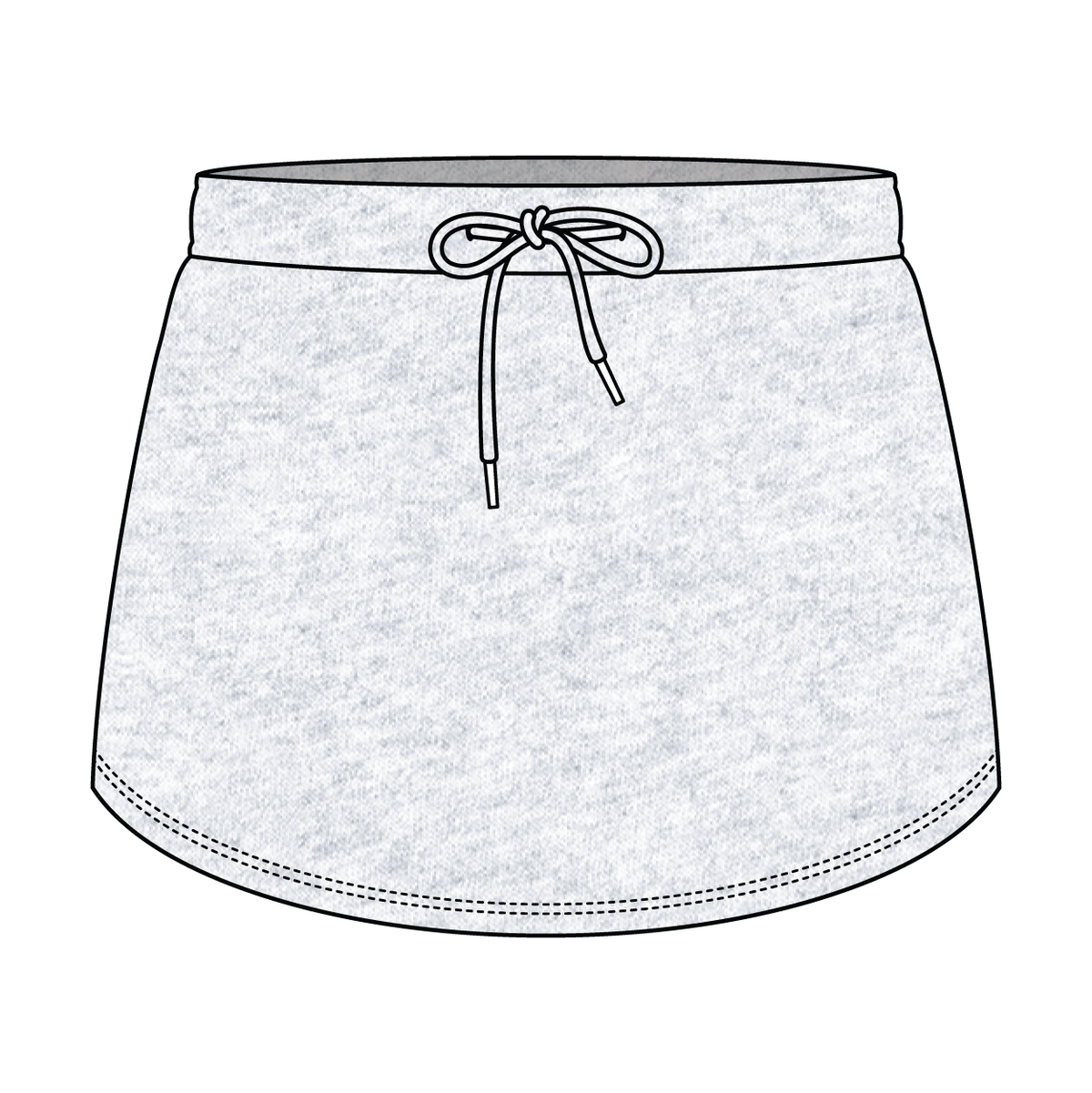 Women’s Classic French Terry Mini Skirt