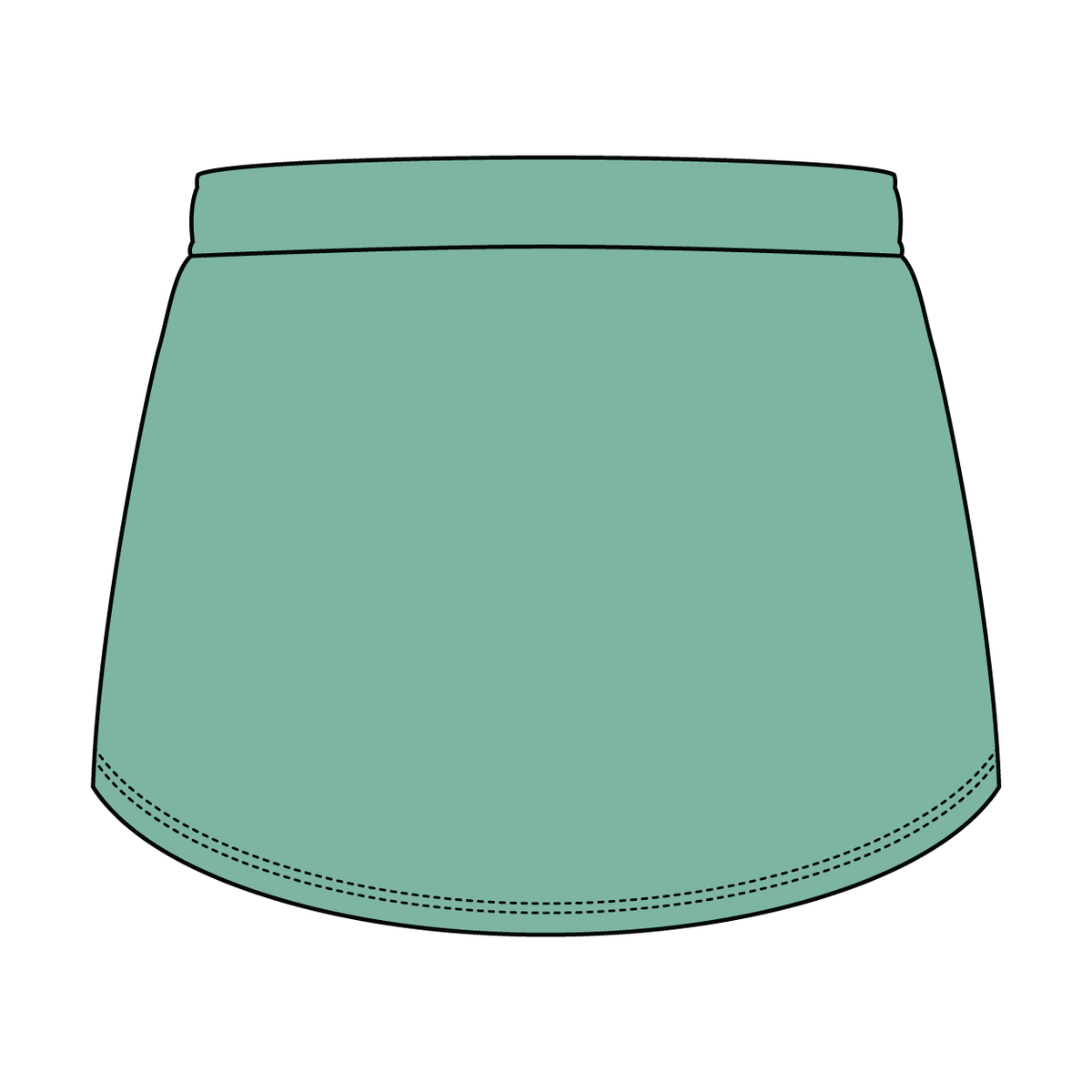 Women’s Classic French Terry Mini Skirt