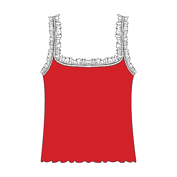 Ruffle Tank - The Collegiate Lineup