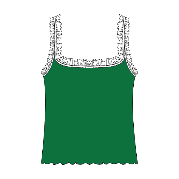 Ruffle Tank - The Collegiate Lineup
