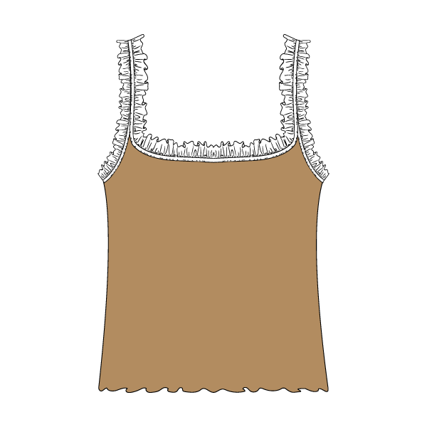 Ruffle Tank - The Collegiate Lineup