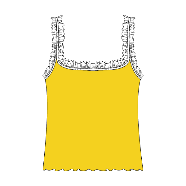 Ruffle Tank - The Collegiate Lineup